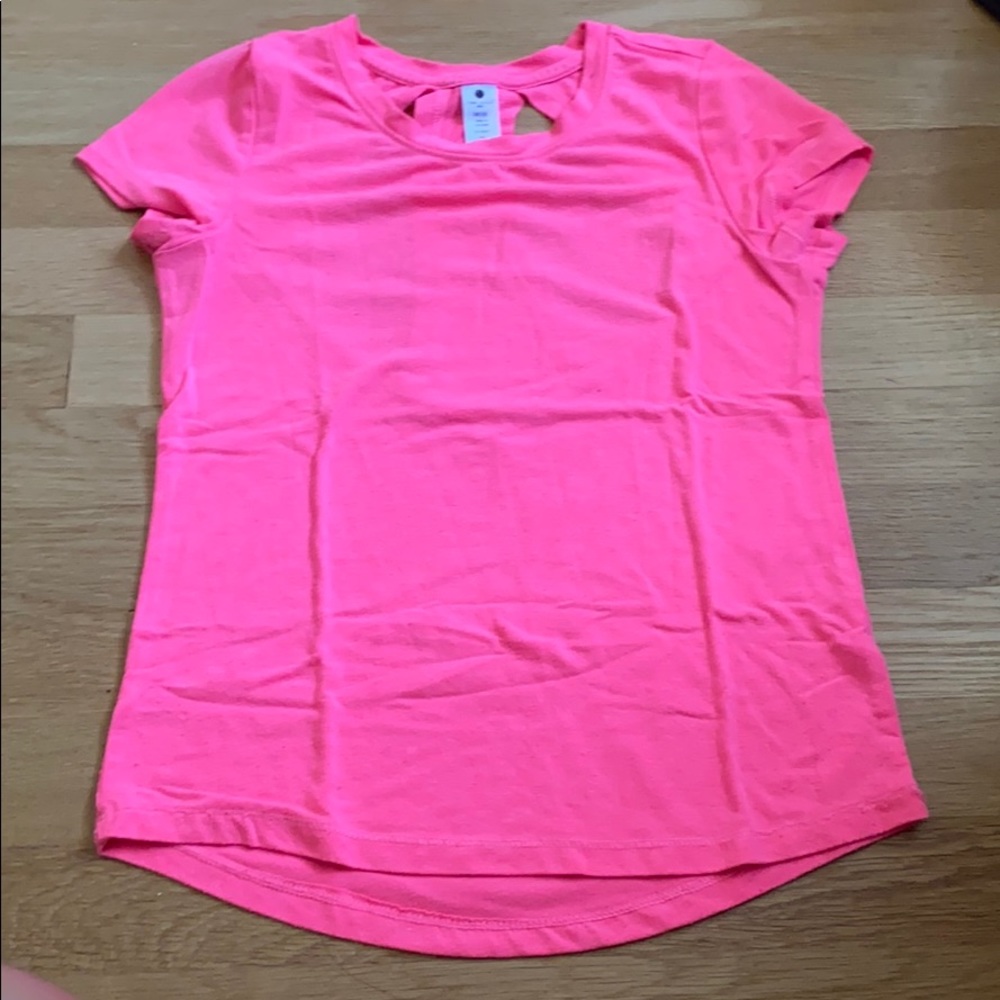pink workout top